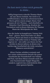 Zusatzmaterial 9783498003890 U4 von «Man kann die Liebe nicht stärker erleben»: Thomas Mann und Paul Ehrenberg von Oliver Fischer