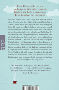 Zusatzmaterial 9783499010330 U4 von Frau Komachi empfiehlt ein Buch von Michiko Aoyama