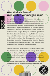 Zusatzmaterial 9783499010804 U4 von anders bleiben: Briefe der Hoffnung in verhärteten Zeiten