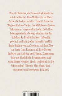 Zusatzmaterial 9783499015403 U4 von Das Mädchen mit dem Heiermann: Großwerden auf St. Pauli von Tanja Bogusz