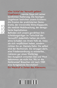 Zusatzmaterial 9783499016585 U4 von Der Schlaf der Vernunft: Über Kriegsklima, Nazis und Fakes von Daniela Dahn