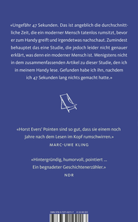 Zusatzmaterial 9783737102117 U4 von Zu faul zum Nichtstun: Geschichten von Horst Evers