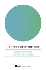 Buchcover von Wissenschaft und allgemeines Denken von Helmtraud Menien