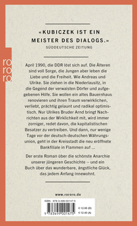 Zusatzmaterial 9783499001475 U4 von Das fabelhafte Jahr der Anarchie von André Kubiczek
