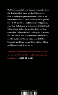 Zusatzmaterial 9783498005436 U4 von Geld, Macht, Verbrechen: Von Finanzskandalen, Wirtschaftskriminellen und Geheimagenten von Fabio De Masi