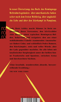 Zusatzmaterial 9783499269127 U4 von Fiesta von Ernest Hemingway