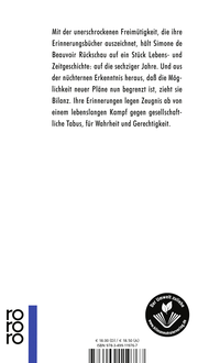 Zusatzmaterial 9783499119767 U4 von Alles in allem von Simone de Beauvoir