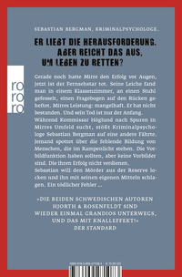 Zusatzmaterial 9783499271083 U4 von Die Menschen, die es nicht verdienen von Michael Hjorth, Hans Rosenfeldt