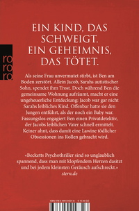 Zusatzmaterial 9783499016318 U4 von Obsession von Simon Beckett