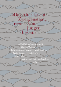 Zusatzmaterial 9783498074074 U4 von Spätdienst: Bekenntnis und Stimmung von Martin Walser