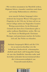 Zusatzmaterial 9783499011306 U4 von Iowa : Ein Ausflug nach Amerika von Stefanie Sargnagel