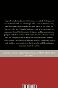 Zusatzmaterial 9783871346071 U4 von Die Deutschen und ihre Mythen von Herfried Münkler