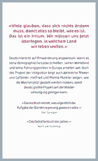 Zusatzmaterial 9783871341670 U4 von Die neuen Deutschen: Ein Land vor seiner Zukunft von Herfried Münkler, Marina Münkler