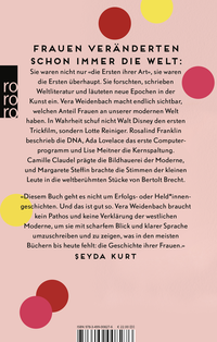 Zusatzmaterial 9783499008276 U4 von Die unerzählte Geschichte: Wie Frauen die moderne Welt erschufen – und warum wir sie nicht kennen von Vera Weidenbach