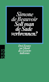 Buchcover von Soll man de Sade verbrennen?: Drei Essays zur Moral des Existenzialismus von Alfred Zeller