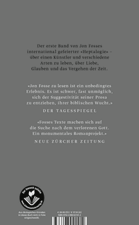 Zusatzmaterial 9783498021412 U4 von Der andere Name: Heptalogie I - II von Jon Fosse