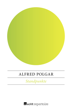 Buchcover von Standpunkte von Alfred Polgar