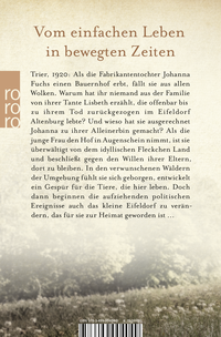 Zusatzmaterial 9783499004049 U4 von Eifelfrauen: Das Haus der Füchsin von Brigitte Riebe