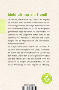 Zusatzmaterial 9783499004674 U4 von Die Heilkraft von CBD und Cannabis: Wie wir mit Hanfprodukten unsere Gesundheit verbessern können von Dr. med. Franjo Grotenhermen