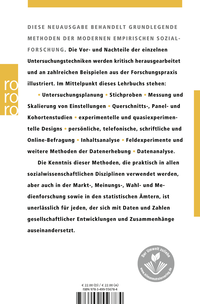 Zusatzmaterial 9783499556784 U4 von Empirische Sozialforschung: Grundlagen, Methoden, Anwendungen von Andreas Diekmann