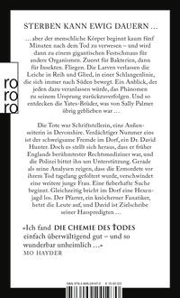 Zusatzmaterial 9783499241970 U4 von Die Chemie des Todes von Simon Beckett