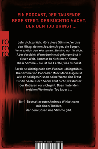 Zusatzmaterial 9783499007514 U4 von Das Letzte, was du hörst von Andreas Winkelmann