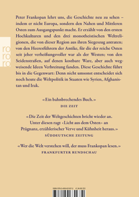 Zusatzmaterial 9783499631672 U4 von Licht aus dem Osten: Eine neue Geschichte der Welt von Peter Frankopan