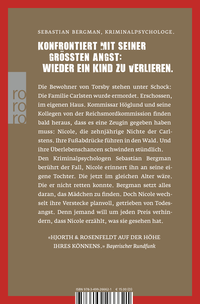 Zusatzmaterial 9783499266621 U4 von Das Mädchen, das verstummte von Michael Hjorth, Hans Rosenfeldt