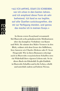 Zusatzmaterial 9783499020414 U4 von Nicht hier, nicht dort von Siri Hustvedt