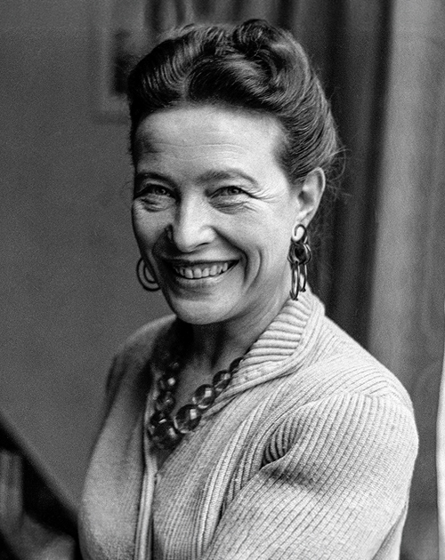Portrait von Simone de Beauvoir