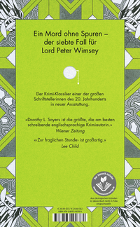 Zusatzmaterial 9783805200769 U4 von Zur fraglichen Stunde von Dorothy L. Sayers