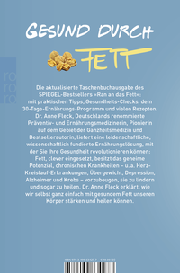 Zusatzmaterial 9783499634277 U4 von Ran an das Fett - Das Praxisbuch: Mit Rezepten, Tipps und Gesundheits-Checks von Anne Fleck