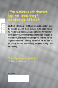 Zusatzmaterial 9783499632143 U4 von Von einem, der auszog, das Fürchten zu lernen: Begegnungen mit besorgten Bürgern von Till Reiners