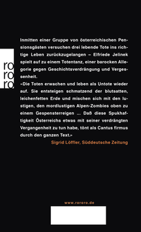 Zusatzmaterial 9783499221613 U4 von Die Kinder der Toten von Elfriede Jelinek