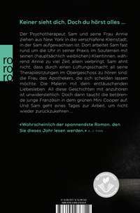 Zusatzmaterial 9783499276354 U4 von Das Therapiezimmer von Aimee Molloy