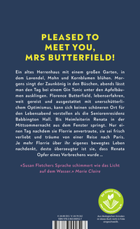Zusatzmaterial 9783463000527 U4 von Die brillante Florence Butterfield von Susan Fletcher
