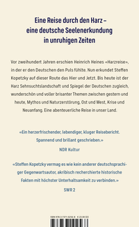 Zusatzmaterial 9783737102568 U4 von Die Harzreise: Eine Deutschlanderkundung von Steffen Kopetzky