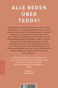 Zusatzmaterial 9783499014246 U4 von Teddy: Ein Sommer zwischen Dolce Vita und dunklen Geheimnissen von Emily Dunlay