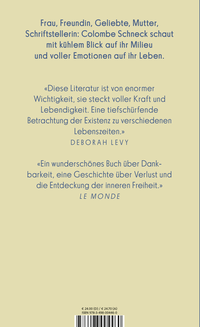 Zusatzmaterial 9783498004460 U4 von Paris-Trilogie von Colombe Schneck