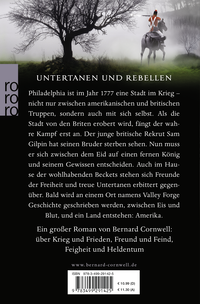 Zusatzmaterial 9783499291425 U4 von Rotröcke von Bernard Cornwell