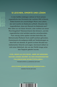 Zusatzmaterial 9783499290435 U4 von Die jungen Bestien von Davide Longo