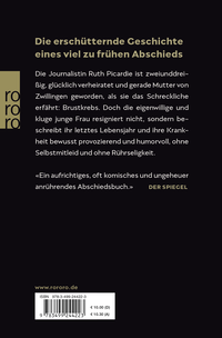 Zusatzmaterial 9783499244223 U4 von Es wird mir fehlen, das Leben von Ruth Picardie