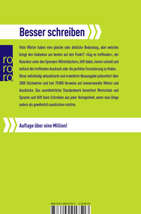 Zusatzmaterial 9783499017513 U4 von Sag es treffender: Das Synonym-Wörterbuch für den täglichen Gebrauch von A. M. Textor
