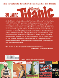 Zusatzmaterial 9783871347474 U4 von Titanic: Das Erstbeste aus 30 Jahren: Das endgültige Satirebuch