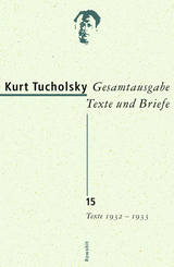 Buchcover von Gesamtausgabe Texte und Briefe 15: Texte 1932 - 1933 von Michael Hepp