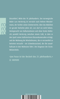 Zusatzmaterial 9783499015533 U4 von Melancholie von Jon Fosse