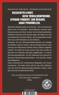Zusatzmaterial 9783805200943 U4 von Die Schuld, die man trägt: Ein Fall für Sebastian Bergman von Michael Hjorth, Hans Rosenfeldt