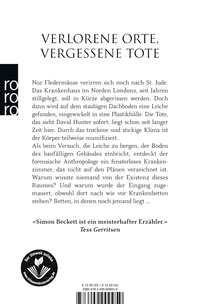 Zusatzmaterial 9783499000959 U4 von Die ewigen Toten von Simon Beckett
