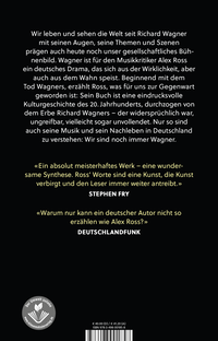 Zusatzmaterial 9783498001858 U4 von Die Welt nach Wagner: Ein deutscher Künstler und sein Einfluss auf die Moderne von Alex Ross