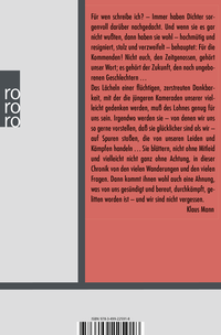 Zusatzmaterial 9783499225918 U4 von Der Vulkan: Roman unter Emigranten von Klaus Mann, Ottokar Runze